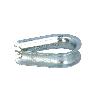 GUARDACABOS ZINCADO PARA CABLE 6 MM.