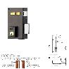 CERRADURA YALE   56-A/HPR/70/ DERECHA