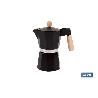 CAFETERA ITALIANA DE INDUCCIÓN NEGRA 6 TAZAS