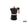 CAFETERA ITALIANA DE INDUCCIÓN NEGRA 6 TAZAS