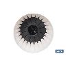 MACETA CON FILTRO DE DRENAJE A RAYAS COLOR BLANCO WPC Ø 300 X 356 MM 11,6 L VENTA UNITARIA