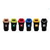 45 LTS EBERTOOLS CUBO CONTENEDOR SELECTIVO ORGANICO EKOBIN NEGRO-ARO MARRON