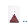 CATADIÓPTRICO TRIANGULAR ROJO 155 X 137 MM CON AGUJERO Y SIN TORNILLOS