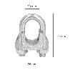 SUJETACABLES GALVANIZADO 10 MM. 3/8 USO DOMESTICO
