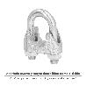 SUJETACABLES GALVANIZADO 12 MM. 1/2 USO DOMESTICO