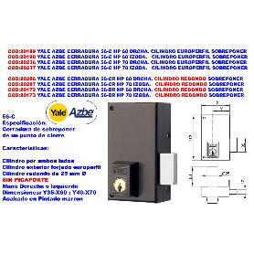 CERRADURA AZBE 56C-70 IZ HP