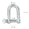 GRILLETE RECTO GALVANIZADO 20 MM. 3/4 USO DOMESTICO