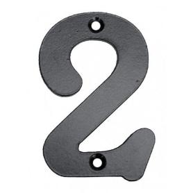NUMERO 2 HIERRO FORJADO 100MM.