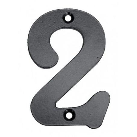 NUMERO 2 HIERRO FORJADO 100MM.