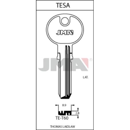 LLAVES JMA SEGURIDAD LATON MOD TE-T60