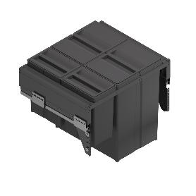 CUBO DE BASURA EXTRAÍBLE PARA RECICLAR. ECOLÓGICO. MODELO GILA