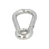 MOSQUETON BOMBERO INOXIDABLE CON OJO  60 MM. USO DOMESTICO