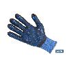 GUANTE IMPREGNADO CON PUNTOS AZULES DE NITRILO TALLA 9 VENTA UNITARIA