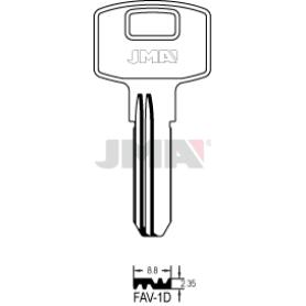 LLAVES JMA SEGURIDAD LATON MOD FAV-1D