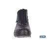BOTA DE PIEL NEGRA CON VELCRO S3S MODELO URIAN PRO TALLA 41
