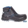 BOTA DE PIEL NEGRA CON VELCRO S3S MODELO URIAN PRO TALLA 42