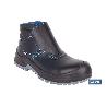 BOTA DE PIEL NEGRA CON VELCRO S3S MODELO URIAN PRO TALLA 46