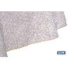 MANTEL REDONDO PÉTALOS ANTIMANCHAS RESINADO JACQUARD CONFECCIONADO 50 % ALGODÓN 50 % POLIÉSTER 1,60 M