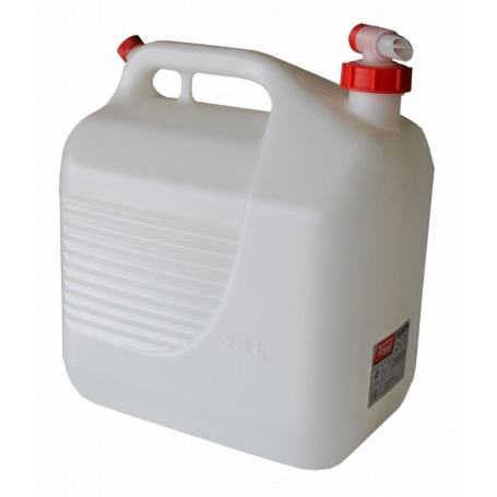 BIDON CON GRIFO PLASTICO ALIMENTARIO 20 LITROS