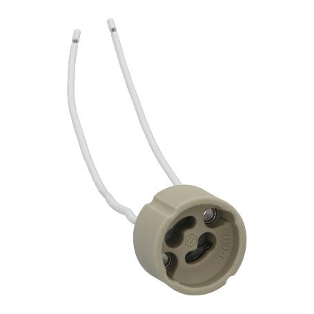 PORTALAMPARAS GU-10 CERAMICO PARA BOMBILLAS HALOGENAS / LED