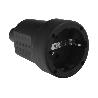 BASE AEREA TOMA TIERRA GOMA 4/4,8 MM. NEGRO (INDUSTRIAL)