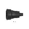 BASE AEREA TOMA TIERRA GOMA 4/4,8 MM. NEGRO (INDUSTRIAL)