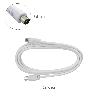 PROLONGACION TV - VIDEO. 2 METROS TOMA 9,5 MM. CON ADAPTADOR MACHO HEMBRA