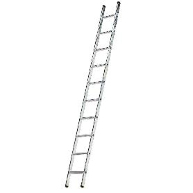 ESCALERA ALUMINIO 1 TRAMO, 14 PELDAÑOS. ANTIDESLIZANTE, RESISTENTE.