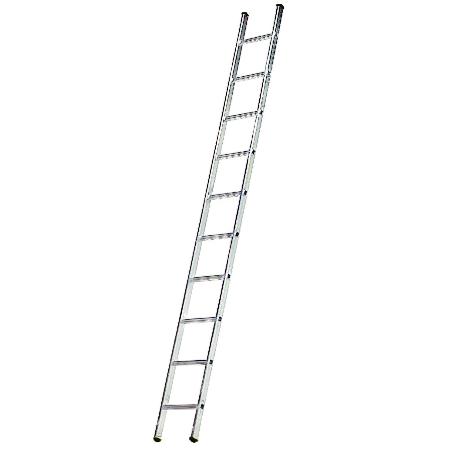 ESCALERA ALUMINIO 1 TRAMO, 14 PELDAÑOS. ANTIDESLIZANTE, RESISTENTE.