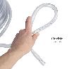 MANGUERA TRANSPARENTE NIVEL  8X12 MM. ROLLO 50 METROS