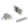 CILINDRO SEGURIDAD 30X30 MM. LEVA LARGA NIQUELADO CON 5 LLAVES