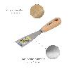 ESPATULA MANGO MADERA HOJA ACERO 40 MM. APLICAR YESO, PINTORA, MASILLAS, PLADUR, ETC.