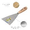 ESPATULA MANGO MADERA HOJA ACERO 100 MM. APLICAR YESO, PINTORA, MASILLAS, PLADUR, ETC.