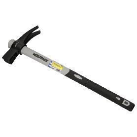 MARTILLO ENCOFRADOR MAGENTICO FIBRA VIDRIO MANGO FIBRA VIDRIO CON EMPUÑADURA ANTIDESLIZANTE. 700 GRAMOS 50 CM.