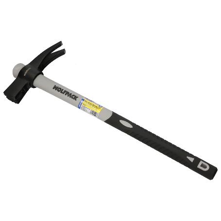 MARTILLO ENCOFRADOR MAGENTICO FIBRA VIDRIO MANGO FIBRA VIDRIO CON EMPUÑADURA ANTIDESLIZANTE. 700 GRAMOS 50 CM.