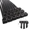BRIDA NYLON 100%. COLOR NEGRO 2,5 X 100 MM. BOLSA 100 UNIDADES. ABRAZADERA PLASTICO, ORGANIZADOR CABLES, ALTA RESIS