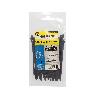 BRIDA NYLON 100%. COLOR NEGRO 2,5 X 100 MM. BOLSA 100 UNIDADES. ABRAZADERA PLASTICO, ORGANIZADOR CABLES, ALTA RESIS