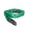 ESLINGA PLANA DOBLE BANDA 2.000 KG. FACTOR SEGURIDAD 7:1, LONGITUD: 2 METROS ANCHO 6 CM. 100% POLIESTER. COLOR VERD