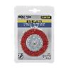 CEPILLO NYLON DISCO Ø 75 MM. 1/4. LIJAR Y PULIR MADERA, METAL, ACERO INOXIDABLE, CEPILLO TALADRO, CEPILLO PULIR, CE