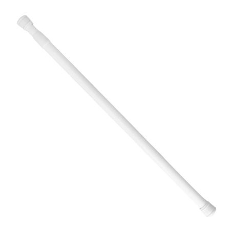 BARRA PARA  CORTINA DUCHA EXTENSIBLE ALUMINIO BLANCO 70 A 125 CM.