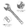 LLAVE AJUSTABLE PLUS MOLETA 15