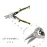 TIJERAS CHAPA CORTE IZQUIERDA 250 MM. HOJA ACERO AL CARBONO, MANGOS ENGOMADOS, CON DIENTES SERRADOS, CORTACHAPA, TI