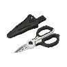 TIJERAS ELECTRICISTA 155 MM. MANGO TPR PLUS NO TENSION. CON FUNDA HOJAS ACERO INOXIDABLE, TIJERAS CORTAR CABLE, PEL
