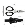 TIJERAS ELECTRICISTA 155 MM. MANGO TPR PLUS NO TENSION. CON FUNDA HOJAS ACERO INOXIDABLE, TIJERAS CORTAR CABLE, PEL