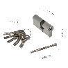 CILINDRO SEGURIDAD 30X40 MM/13,5 LEVA CORTA NIQUELADO CON 5 LLAVES