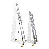 ESCALERA ALUMINIO 2 TRAMOS 12+12 PELDAÑOS. PLEGABLE, ANTIDESLIZANTE, RESISTENTE