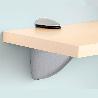 SOPORTE PELICANO REGULABLE PARA ESTANTE 1 / 20 MM. CROMO MATE (1 PIEZA)