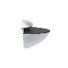 SOPORTE PELICANO REGULABLE PARA ESTANTE 1 / 20 MM. CROMO MATE (1 PIEZA)
