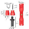 LLAVE PARA GRIFOS MULTIFUNCION CON ADAPTADOR, LLAVE HEXAGONAL Y EXTRACTOR DE TORNILLOS