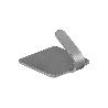COLGADOR ORYX INOXIDABLE PEQUEÑO (BLISTER 4 UNIDADES) ADHESIVO